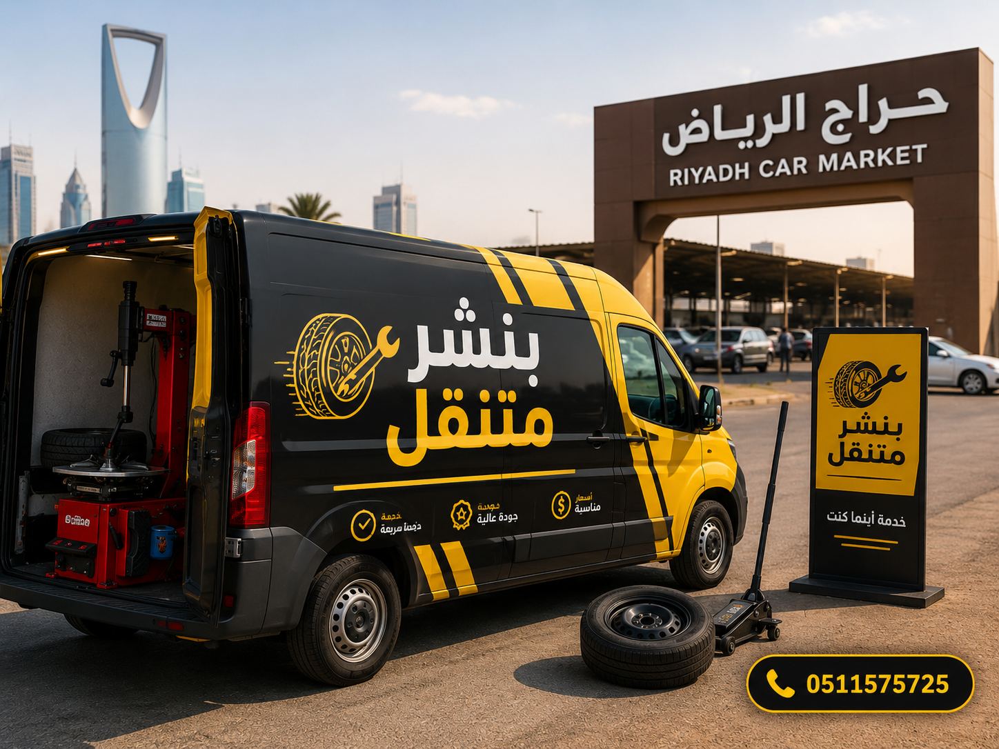 بنشر متنقل بالرياض